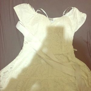 Semi formal white dress